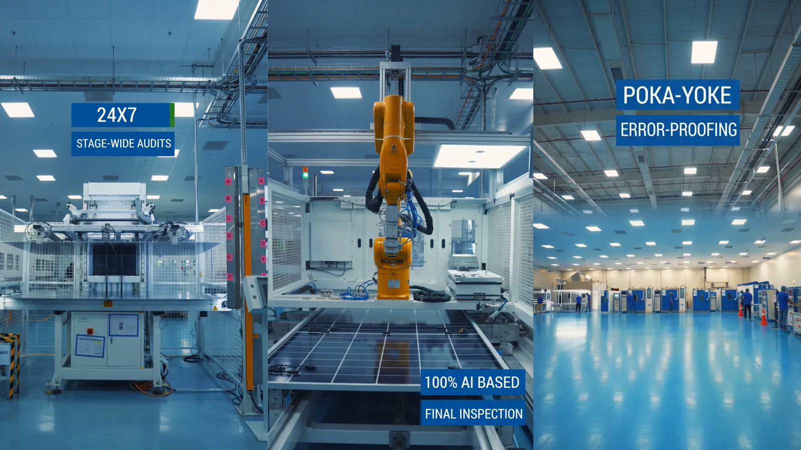 Factory short clips: stage-wide audits, AI-based solar module inspection and Poka-Yoke error-proofing