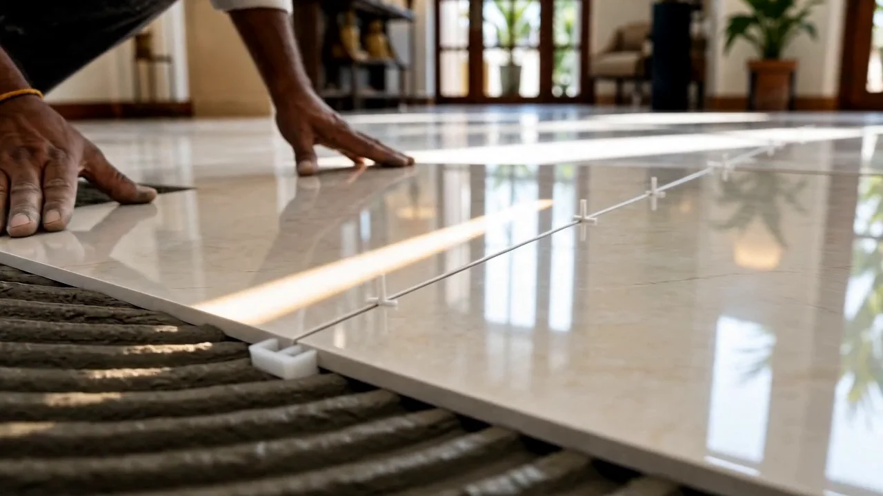 Tile installation visuals